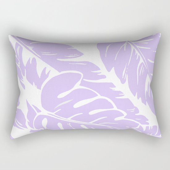PALM LEAF LILAC Rectangular Pillow