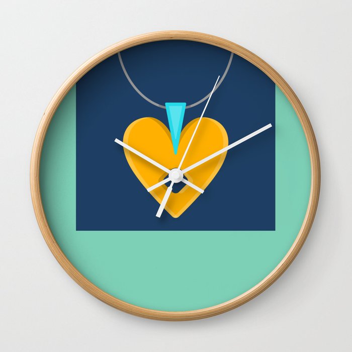 Simple Bling Modern Bold Abstract Carnival Glass Wall Clock By
