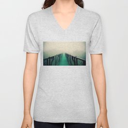 suspension bridge V Neck T Shirt