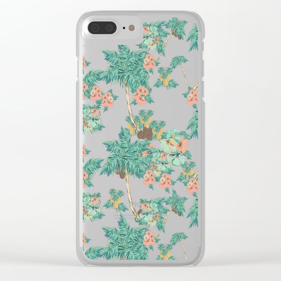 Tropical Kitch Clear iPhone Case