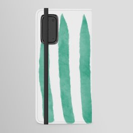 Watercolor Vertical Lines With White 53 Android Wallet Case