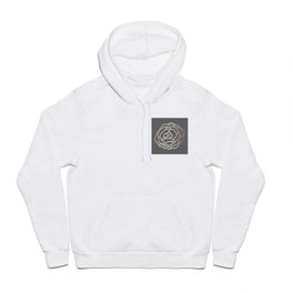 Rose White Gold Sands on Storm Gray Hoody
