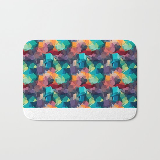 Abstract Colorful Pattern Bath Mat