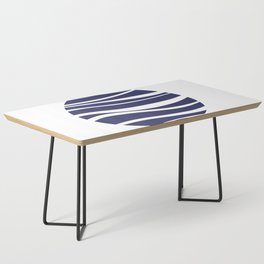 Deep Sea - Blue Abstract Minimalistic Art Design Pattern Coffee Table