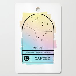 Cancer Zodiac | Pastel Gradient Cutting Board