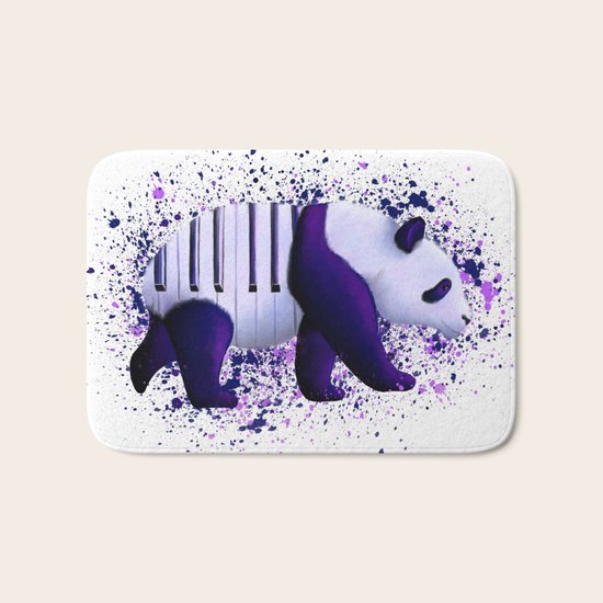 Piano Panda Bath Mat