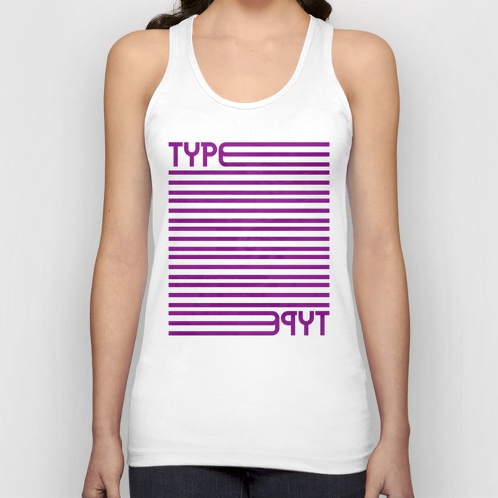 Type Stripes (Purple) Tank Top