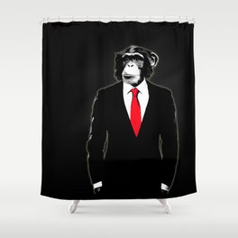 Domesticated Monkey Shower Curtain