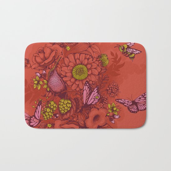 Beauty (eye of the beholder) - terracotta version Bath Mat