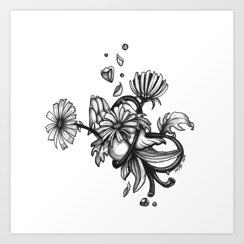 Corpse Flower Gerbera Palm Art Print By Vanier Society6