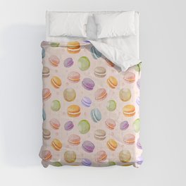 Macarons Pastel Watercolor Comforter