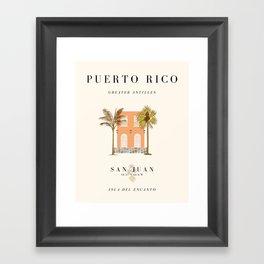 Puerto Rico Exhibition Framed Art Print
