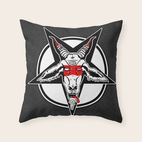 Bludgoat Throw Pillow