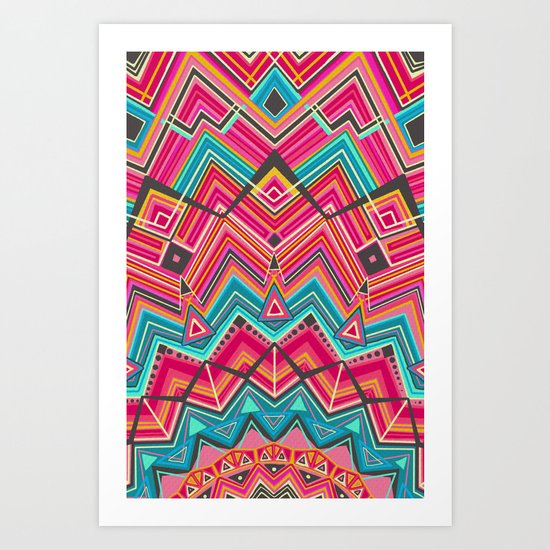 picchu pink Art Print
