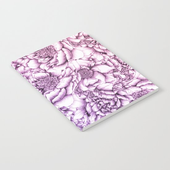 Peony Pattern Notebook