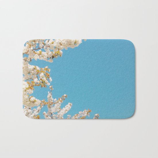 Wave of Flowers Bath Mat