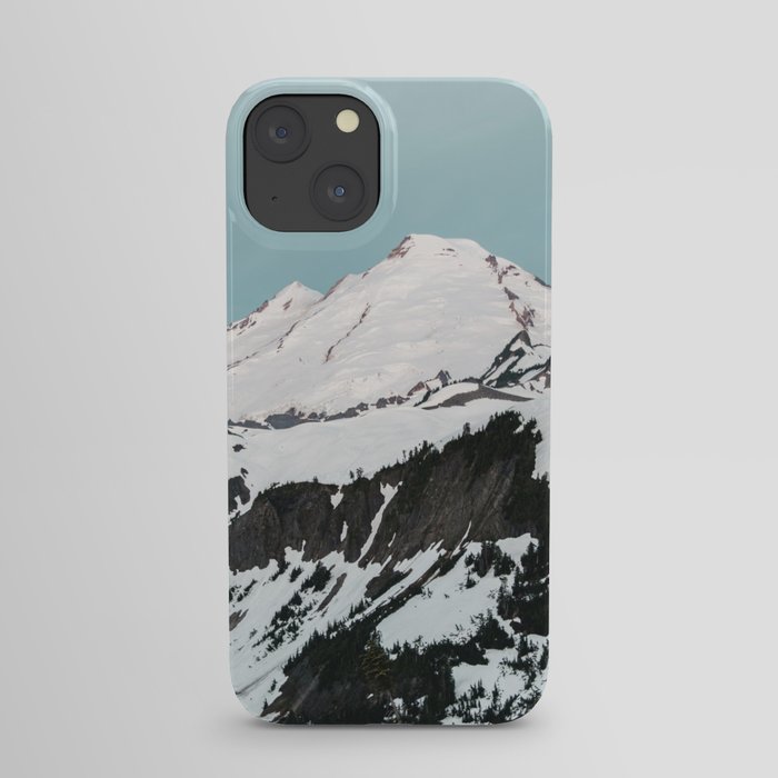 Turquoise Sky Mt. Baker iPhone Case