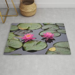 OH Water Lilies Area & Throw Rug