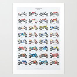 MotoGP: Premier class champions Art Print