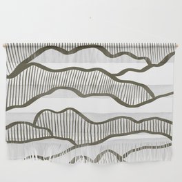 Abstract mountains line 19 Wall Hanging