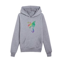 Rainbow Gecko Kids Pullover Hoodies