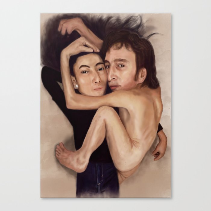 John and Yoko Canvas Print