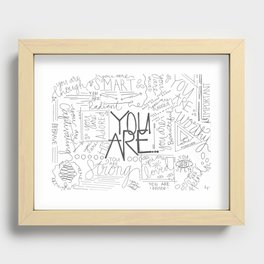 You Are Recessed Framed Print