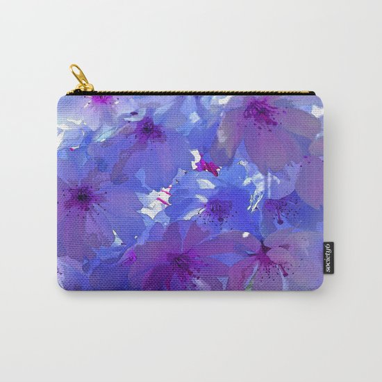 Blue Cherry Blossoms Carry-All Pouch