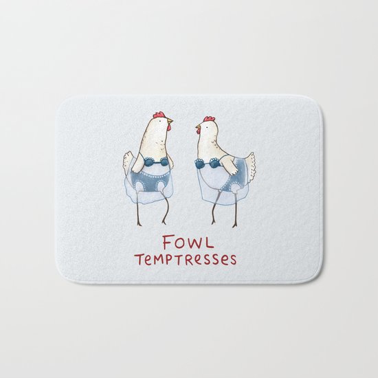 Fowl Temptresses Bath Mat