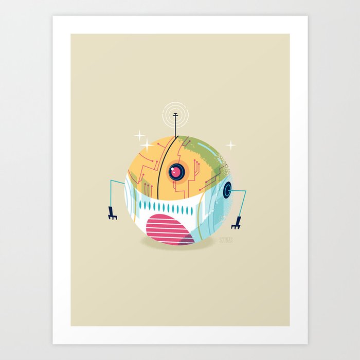 :::Mini Robot-Sfera2::: Art Print