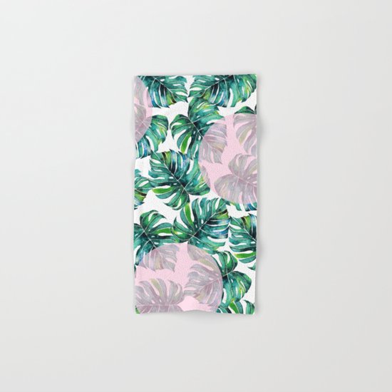 Monstera Pattern V1 #society6 #decor #buyart Hand & Bath Towel