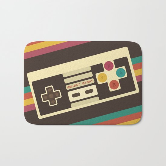 Retro Video Game 2 Bath Mat