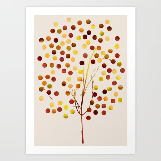 Tree of Life_Amber by Jacqueline and Garima Art Print