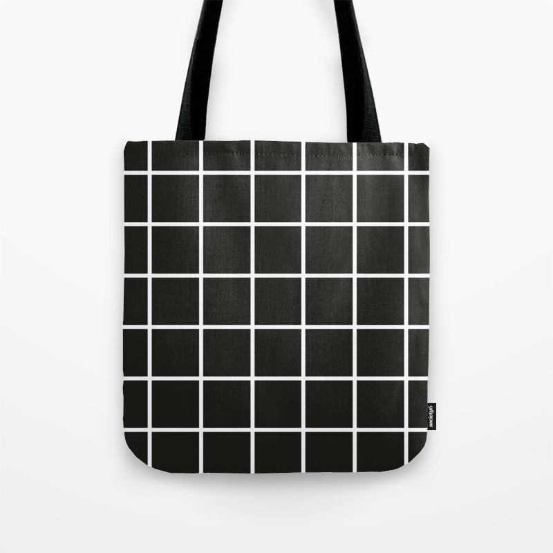 simple black tote bag