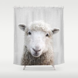 Sheep - Colorful Shower Curtain