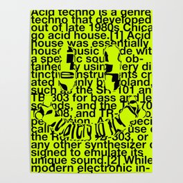 Acid Techno History Poster