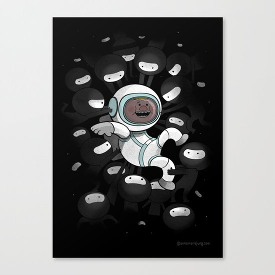Space is full of ninjas Canvas Print