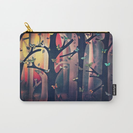 The Woods at Sunset Carry-All Pouch