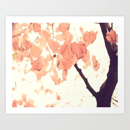 Pink autumn Art Print