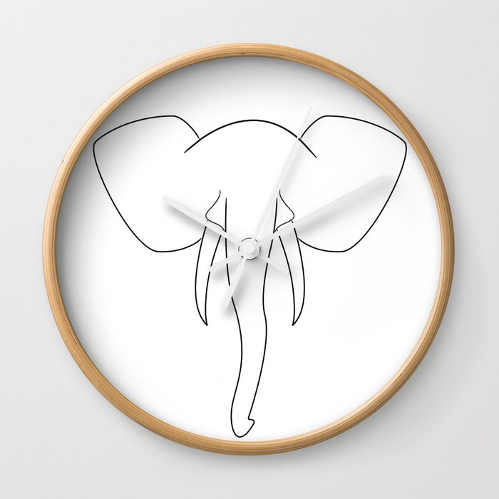 Elegant Elephant Wall Clock