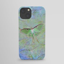 Glowing Luna Moth iPhone Case