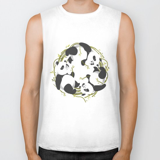 Panda dreams Biker Tank