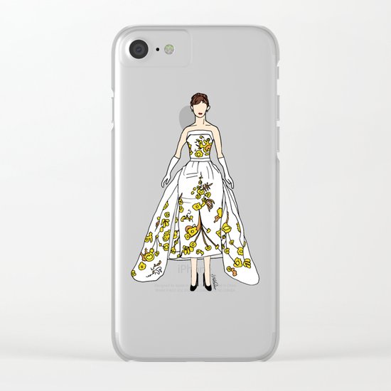 Audrey Hepburn Vintage Retro Fashion 2 Clear iPhone Case