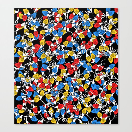 Christmas Lights Madness Canvas Print