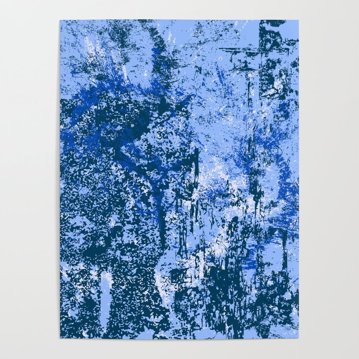 Abstract Dark Blue and Light Blue Background. Poster