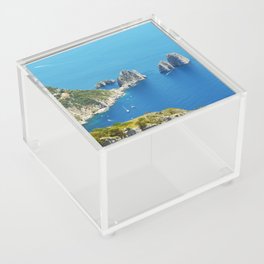 Faraglioni rocks from Mount Solaro | Capri, Italy | Travel Photography Acrylic Box