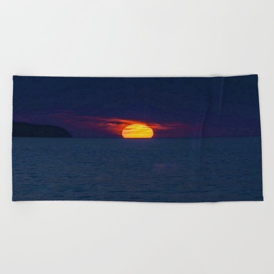 Moonlight on the Ocean Beach Towel