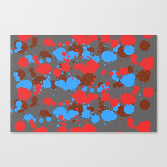 color dripping Canvas Print
