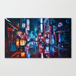 Streets of Neo-Tokyo Canvas Print