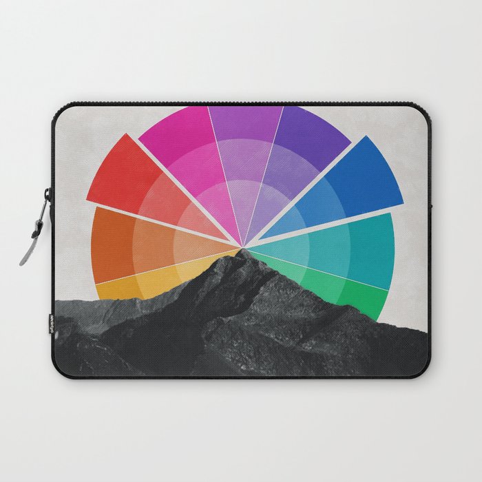 All the colors behind the mountain Laptop Sleeve